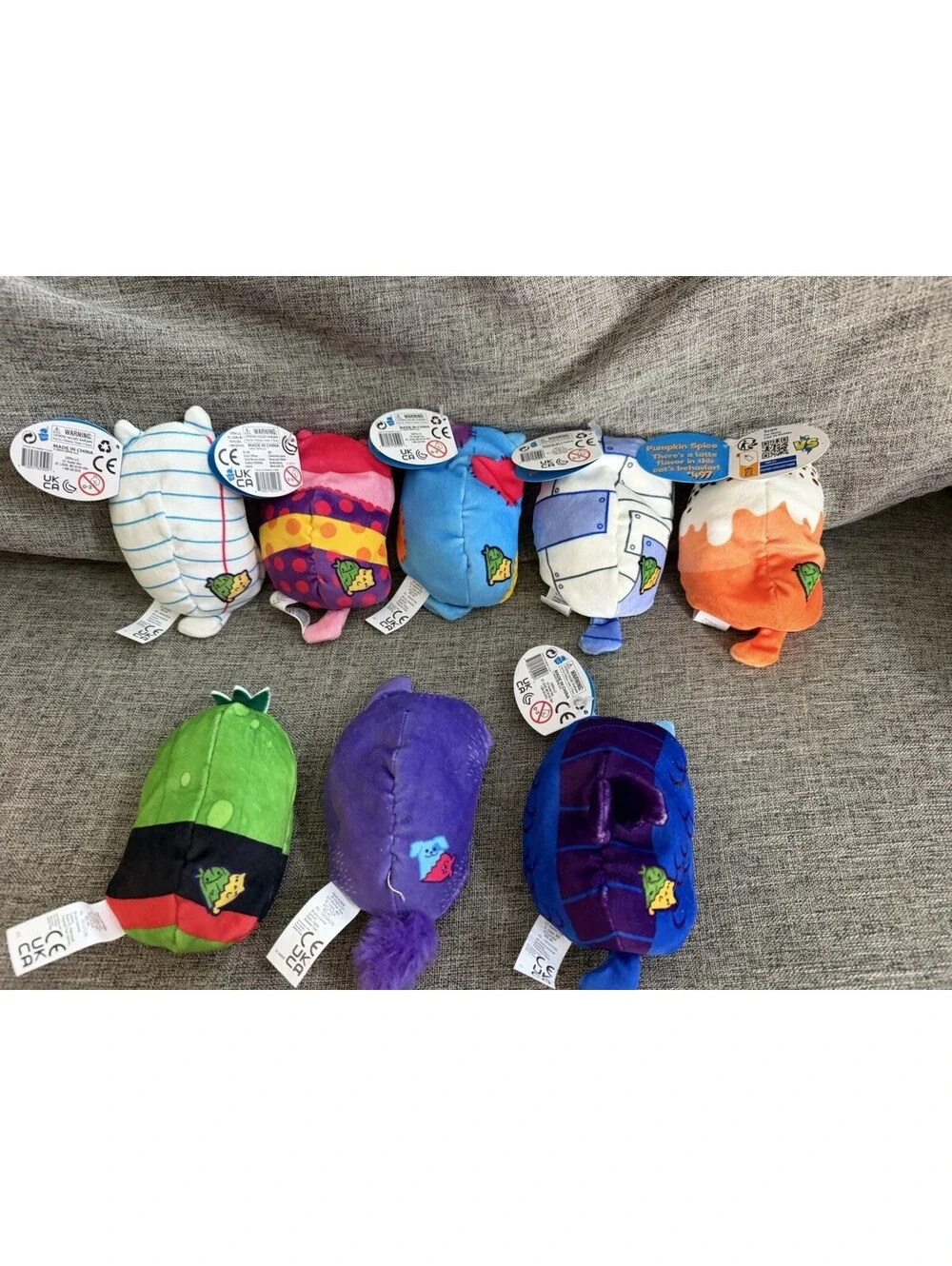 Cats vs Pickles Lot of 8 New With Tags 4” Bean Bag Plush